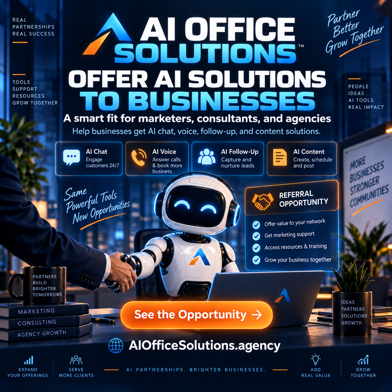 Offer AI solutions to businesses