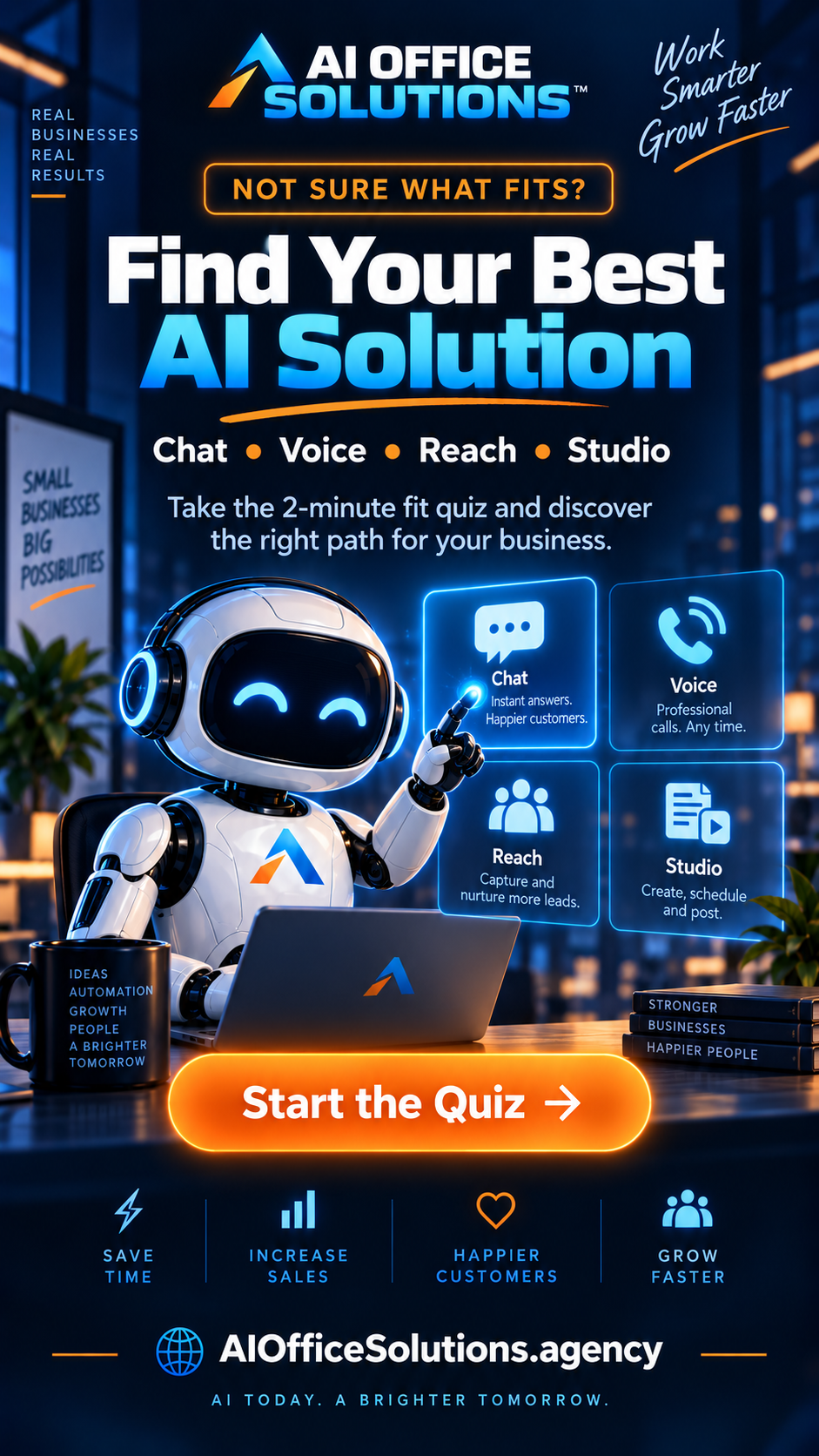 Find your best AI solution quiz